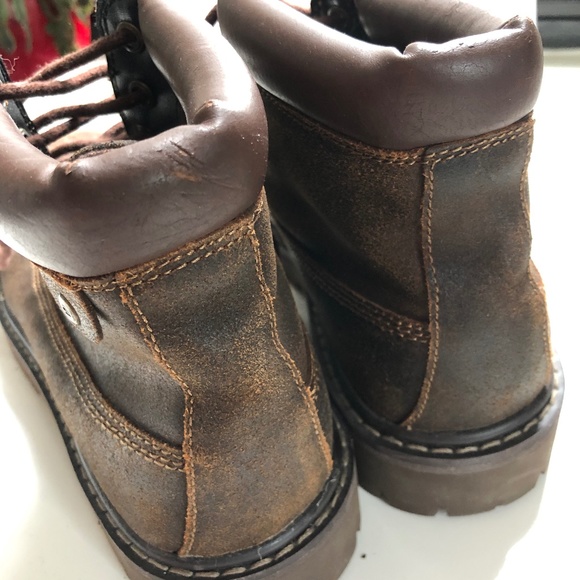 Skechers Authentics Big Bolt Leather Boots, Brown, 7.5 - Picture 8 of 11